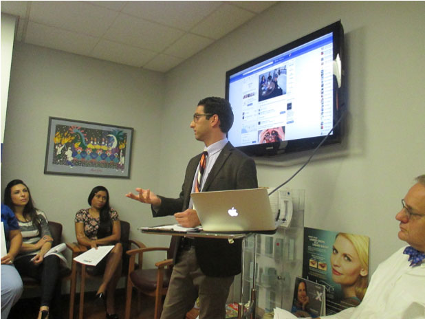 Dr. Samimi discusses integrating social media to Eyesthetica